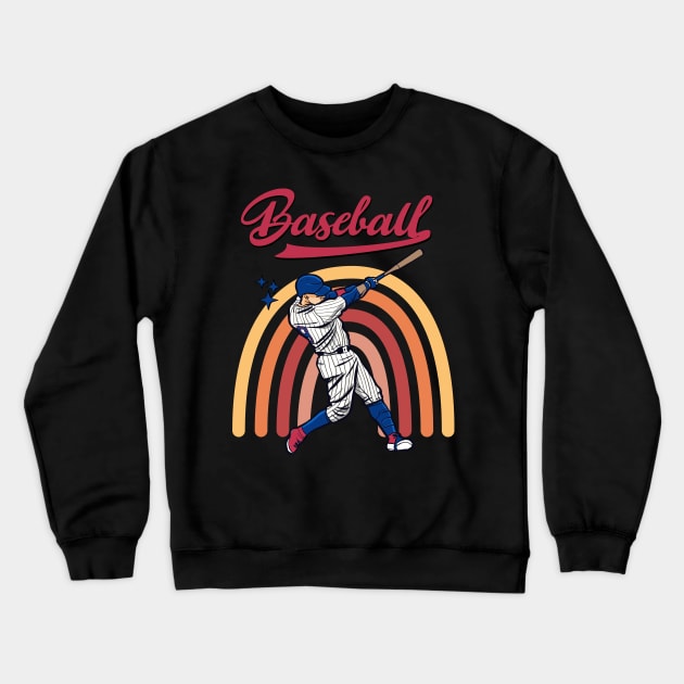 Take october retro baseball design Crewneck Sweatshirt by Syntax Wear